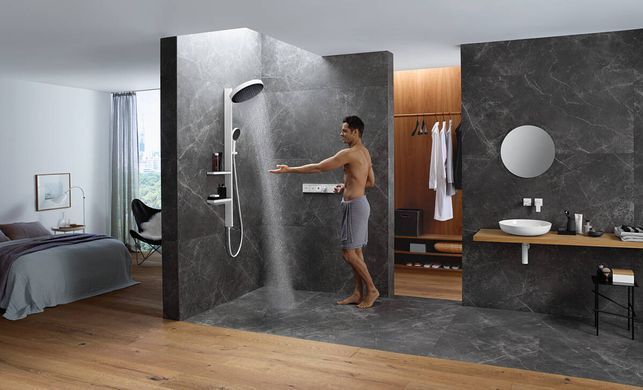 Rainfinity Showerpipe Душова система 360 1jet, білий матовий