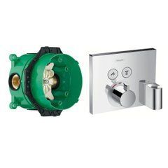 SHOWER Select термостат для 2х потребителей, СМ + IBOX universal скрытая часть для смесителя (в подарок)