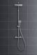 VERNIS SHAPE душевая система Showerpipe 230 с термостатом, 1jet, цвет черный матовый