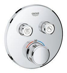 SMARTCONTROL термостат для душа, внешняя часть, на 2 выхода, хром