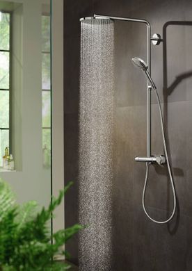RAINDANCE Select S Showerpipe душевая система 240 1jet P, Powder Rain, с термостатом, хром