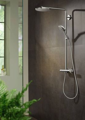 RAINDANCE Select S Showerpipe душевая система 240 1jet P, Powder Rain, с термостатом, хром
