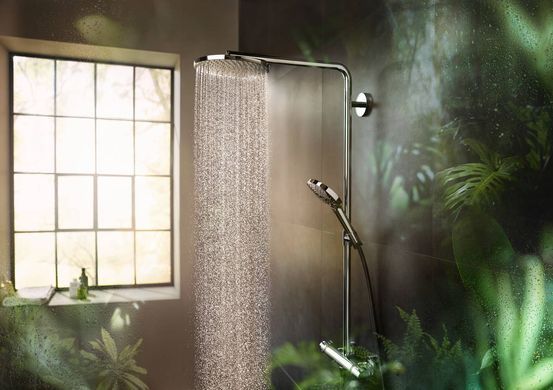 RAINDANCE Select S Showerpipe душевая система 240 1jet P, Powder Rain, с термостатом, хром