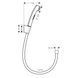 HANSGROHE гигиенический душ, со шлангом 1,60 м и держателем, &frac12;&rsquo;