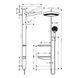 RAINFINITY Showerpipe душова система 360 1jet, хром